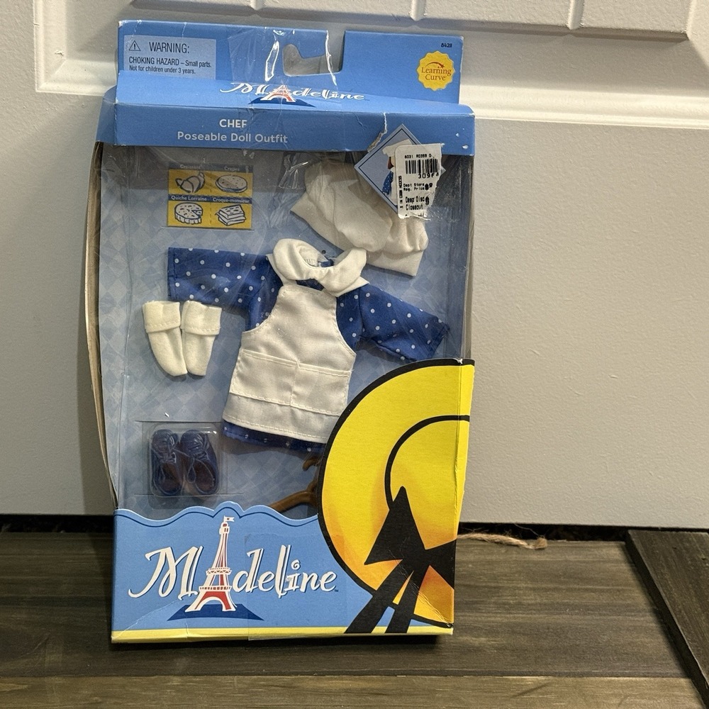 VTG NIB Madeline Chef Doll Outfit‎ Learning Curve 84211